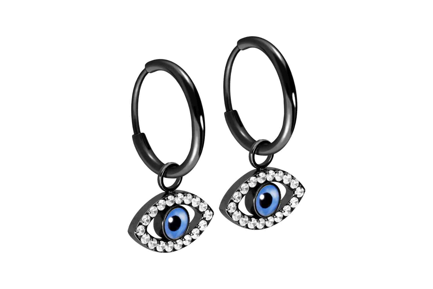 Titan Ohrclicker Creolen AUGE von Piercingline